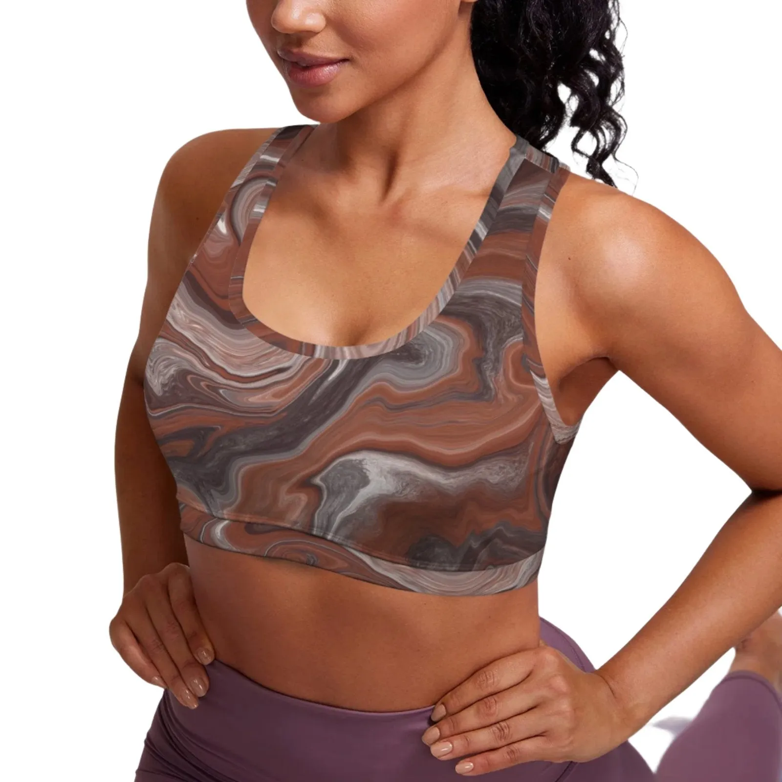 Choc Swirl Sports Top up to 5 XL (FWS)