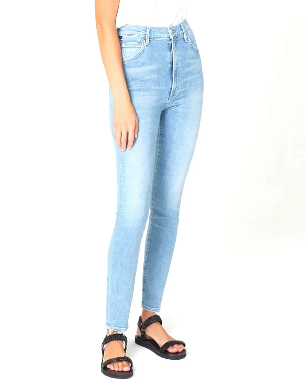 Chrissy High Rise Skinny Jean in Islands