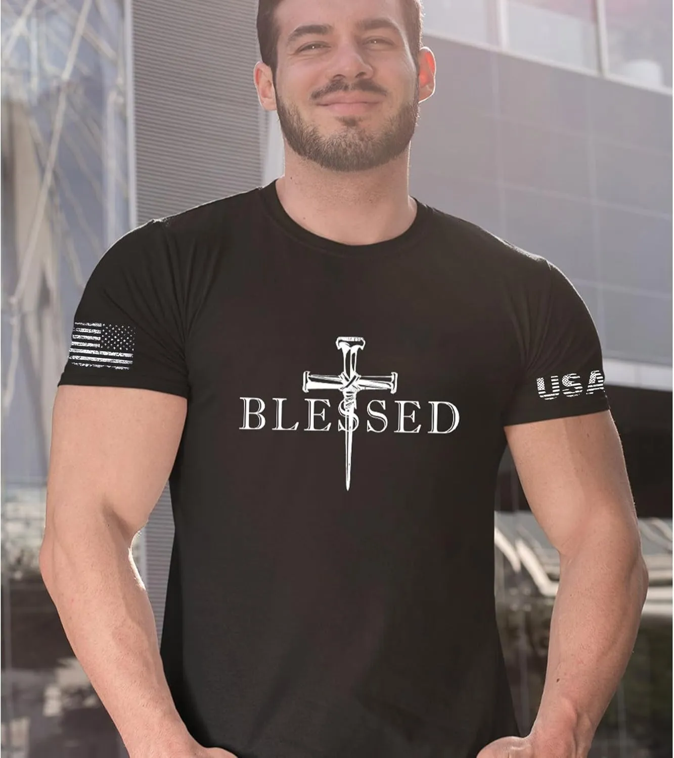 Christian Jesus Graphic Tees T Shirts for Men