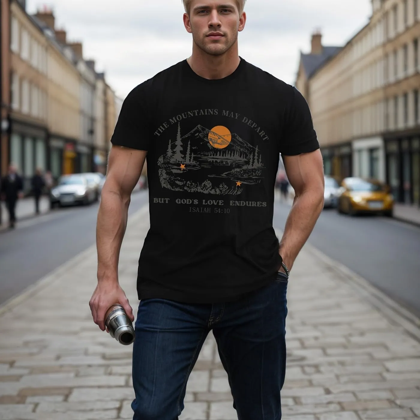 Christian Jesus Graphic Tees T Shirts for Men