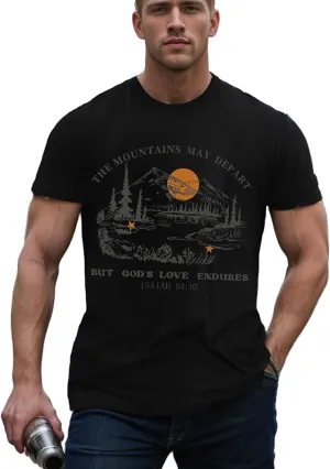 Christian Jesus Graphic Tees T Shirts for Men