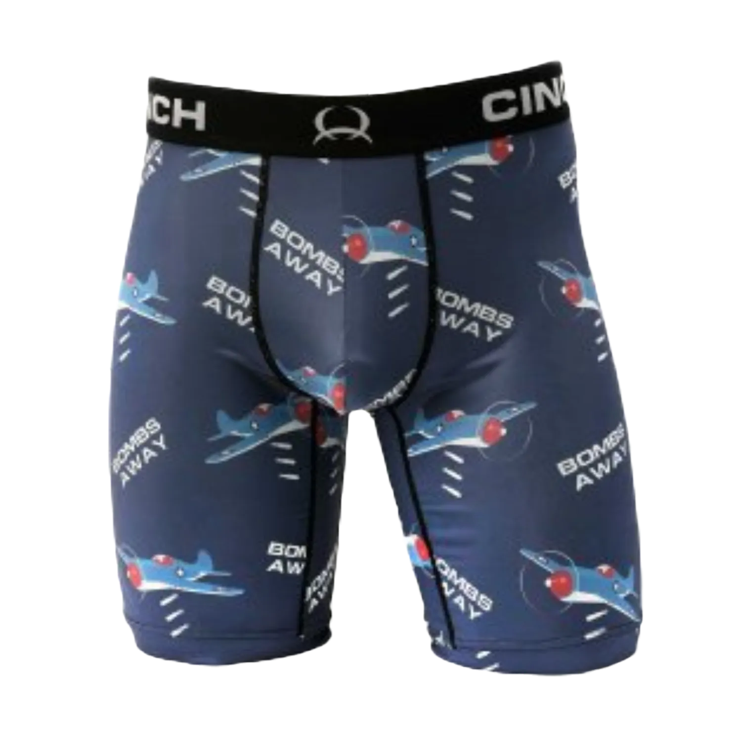 Cinch® Men's 9" Bombs Away Blue Boxer Briefs MXY6001023