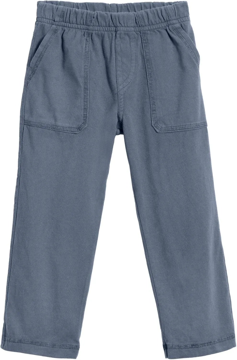 City Threads Big Boys' and Girls' Soft Jersey Tonal Stitch Pant Perfect for Sensitive Skin SPD Sensory Friendly Clothing - Concrete, 5