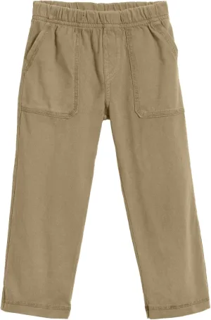 City Threads Big Boys' and Girls' Soft Jersey Tonal Stitch Pant Perfect for Sensitive Skin SPD Sensory Friendly Clothing - Dark Khaki, 10