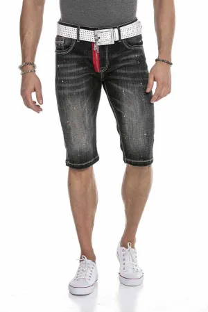 CK240 Men's Zippered Basic Men's Denim Shorts