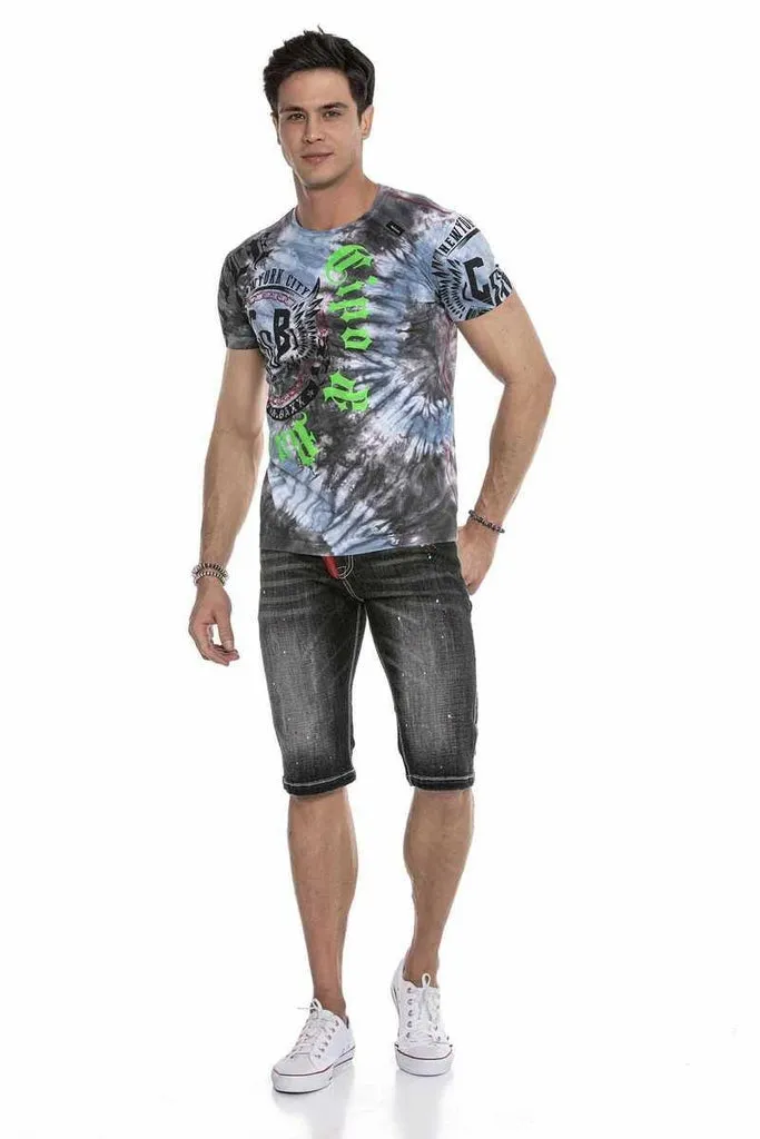 CK240 Men's Zippered Basic Men's Denim Shorts