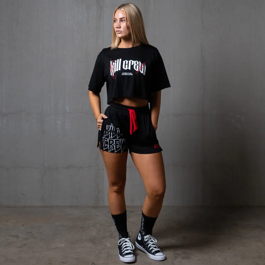 CLASSIC CROP TOP - SAND / BLACK