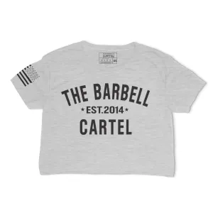 Classic Logo Crop T-Shirt - Heather Grey