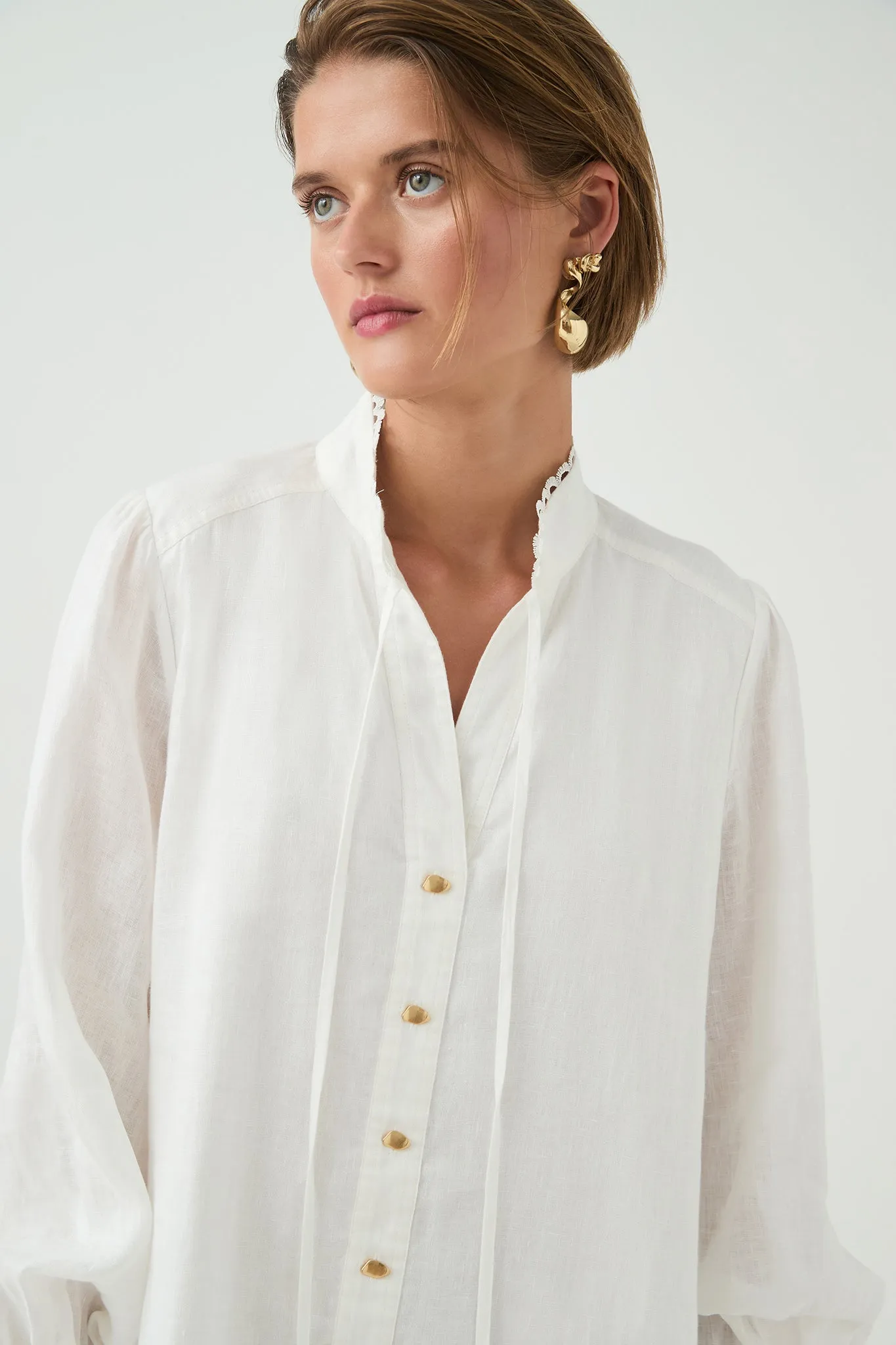 Cloud Embroidered Dress