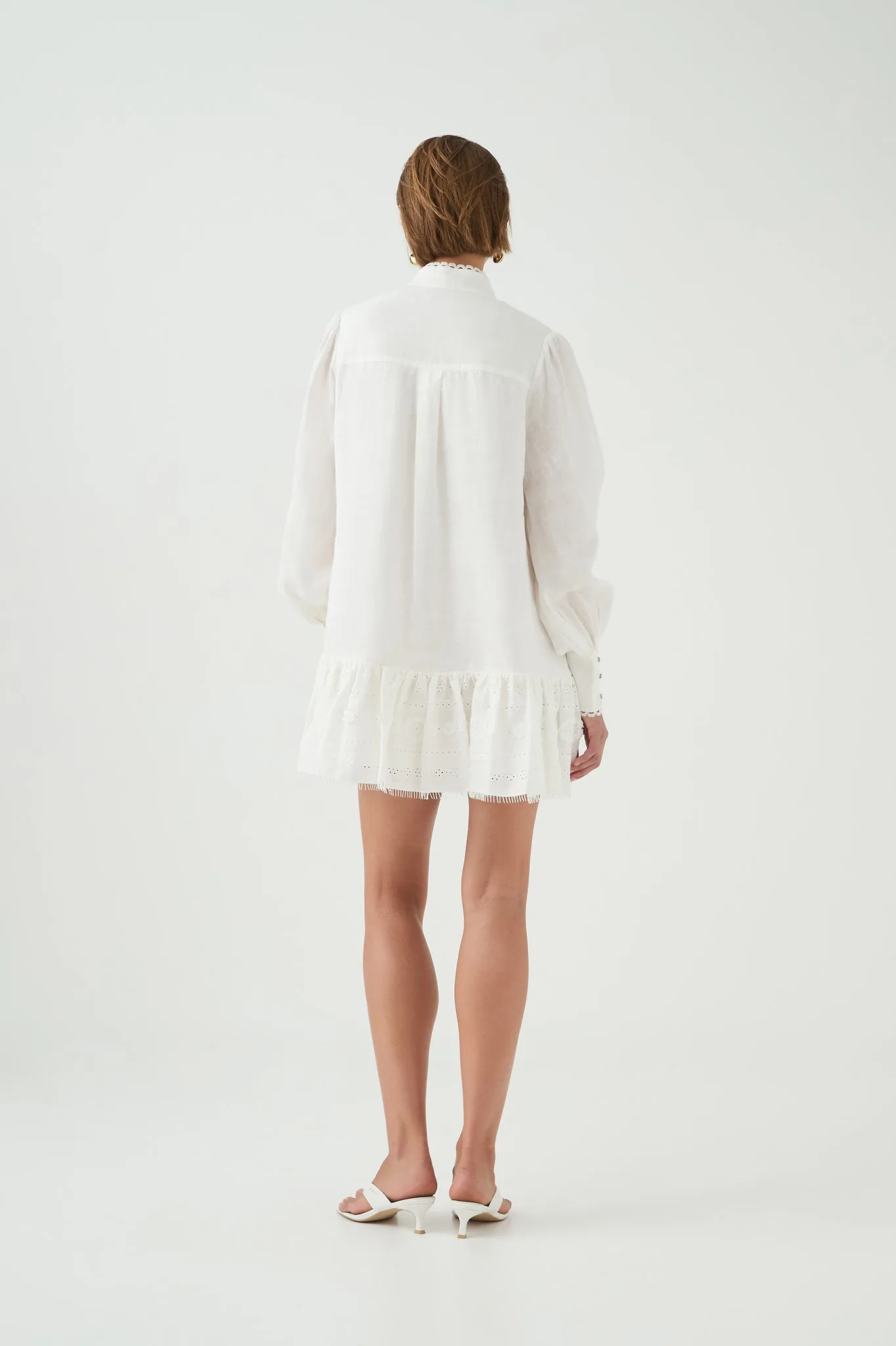 Cloud Embroidered Dress