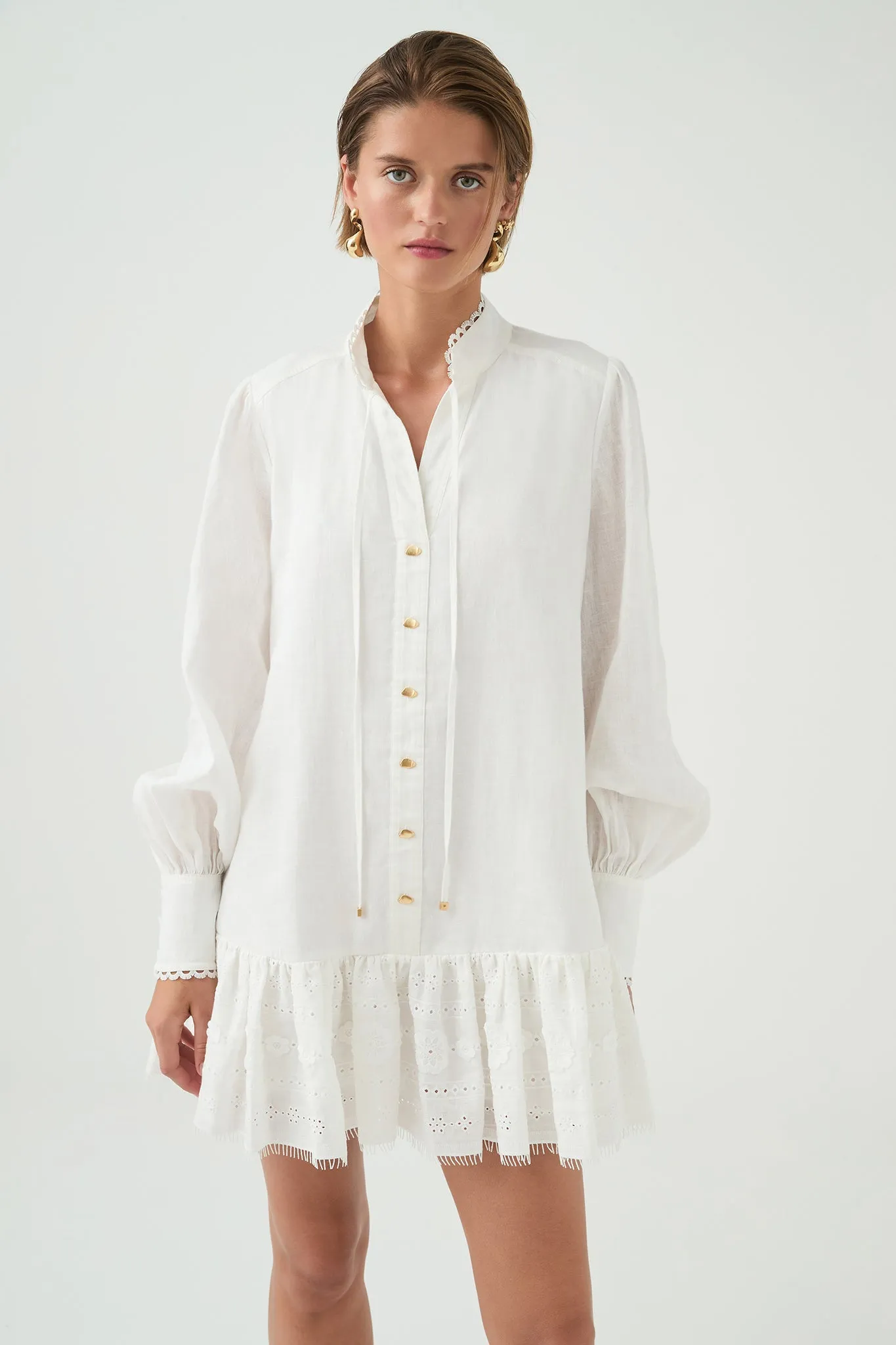 Cloud Embroidered Dress