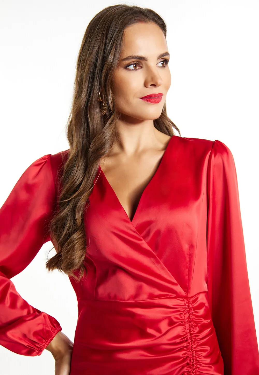 Cocktail dress faina, red