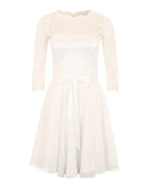 Cocktail dress SWING, white