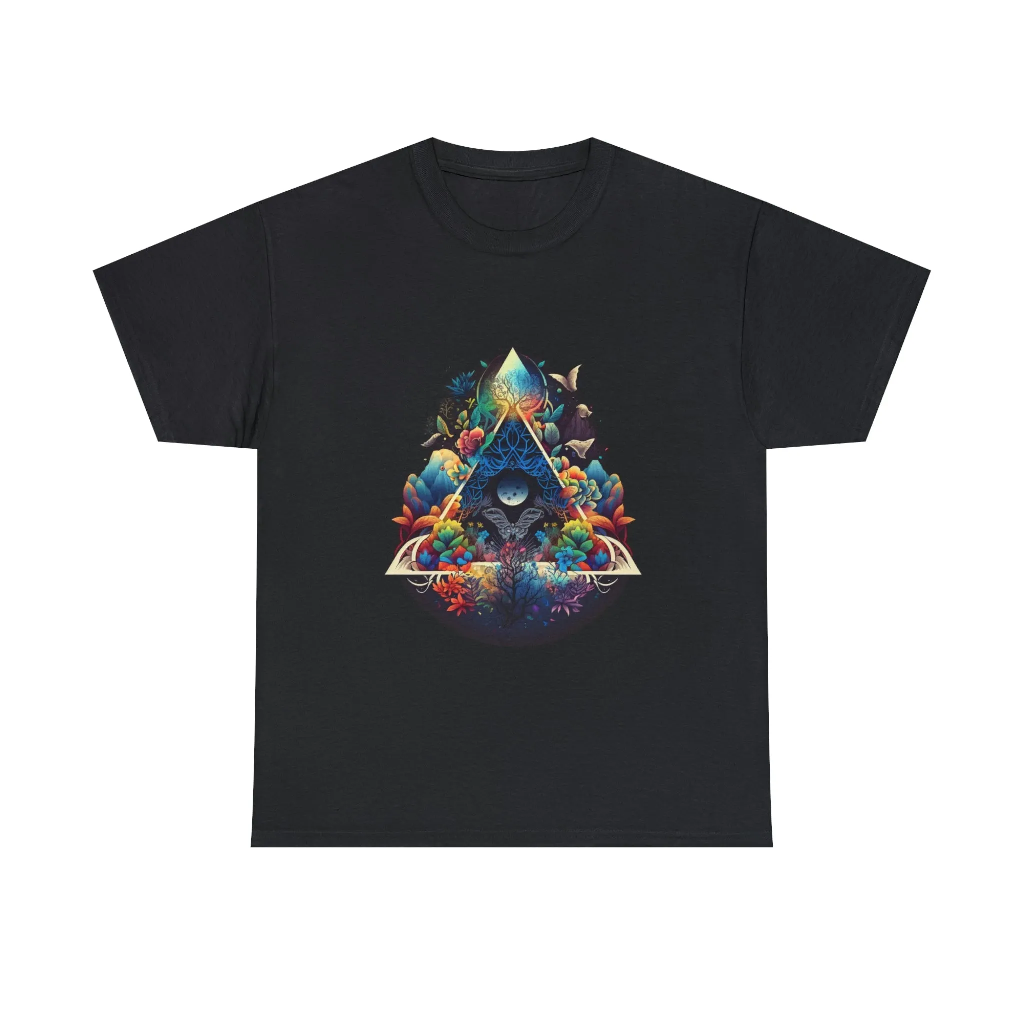 Colorful Geometric Shirt, Botanical Shirt, Rainbow Clothing Butterfly Shirt, Summer Good Vibes Shirt, Nature Shirt, Flower Shirt