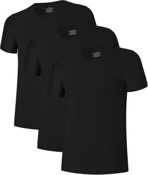 COLORFULLEAF Men's Bamboo Undershirts Regular Fit V Neck T-Shirts Short Sleeve Crew Neck Tees 3 or 6 Pack