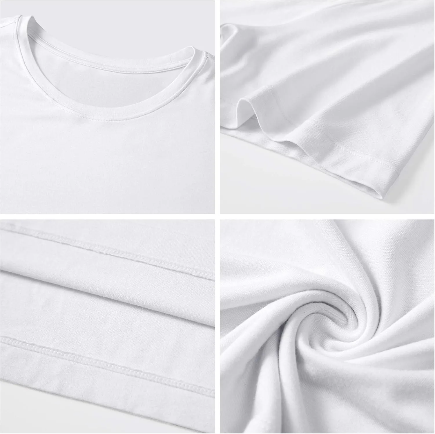 COLORFULLEAF Men's Bamboo Undershirts Regular Fit V Neck T-Shirts Short Sleeve Crew Neck Tees 3 or 6 Pack