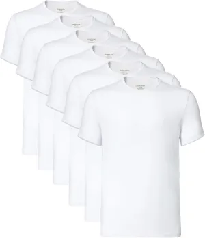 COLORFULLEAF Men's Bamboo Undershirts Regular Fit V Neck T-Shirts Short Sleeve Crew Neck Tees 3 or 6 Pack