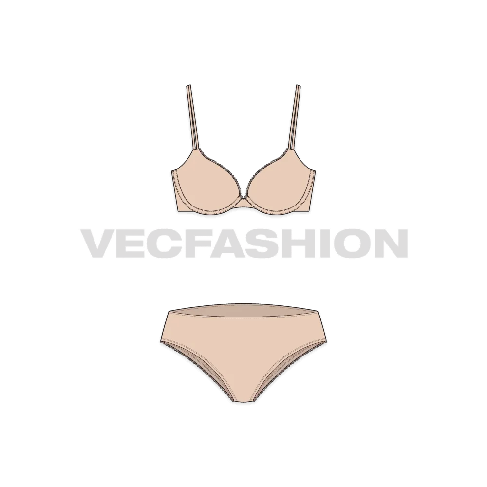 Comfort Fit Push-up Bra Set