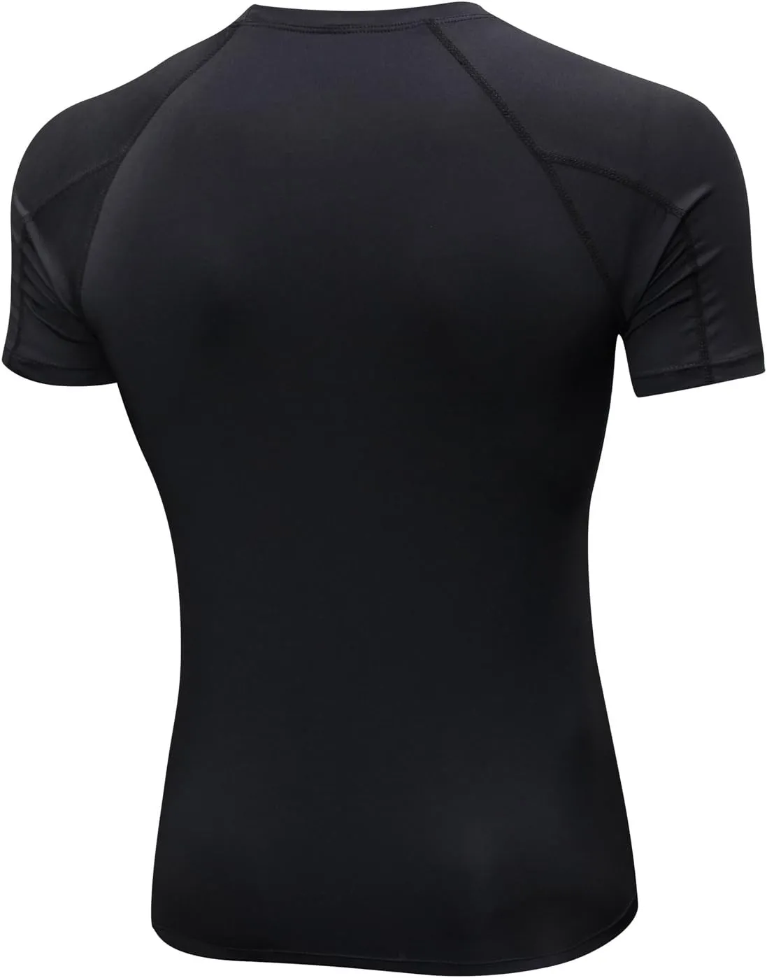Compression Shirt Men 3 Pack Quick-Dry Athletic Baselayer 4-Way Stretch Moisture-Wicking Short Sleeve Workout Shirts
