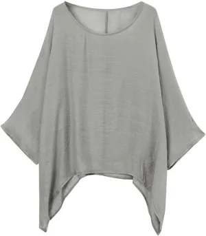 Cotton Linen Shirt for Women Plus Size Long Sleeve Crewneck Casual Tops Basic Loose Fit Lightweight Comfy Tees Summer Clothes
