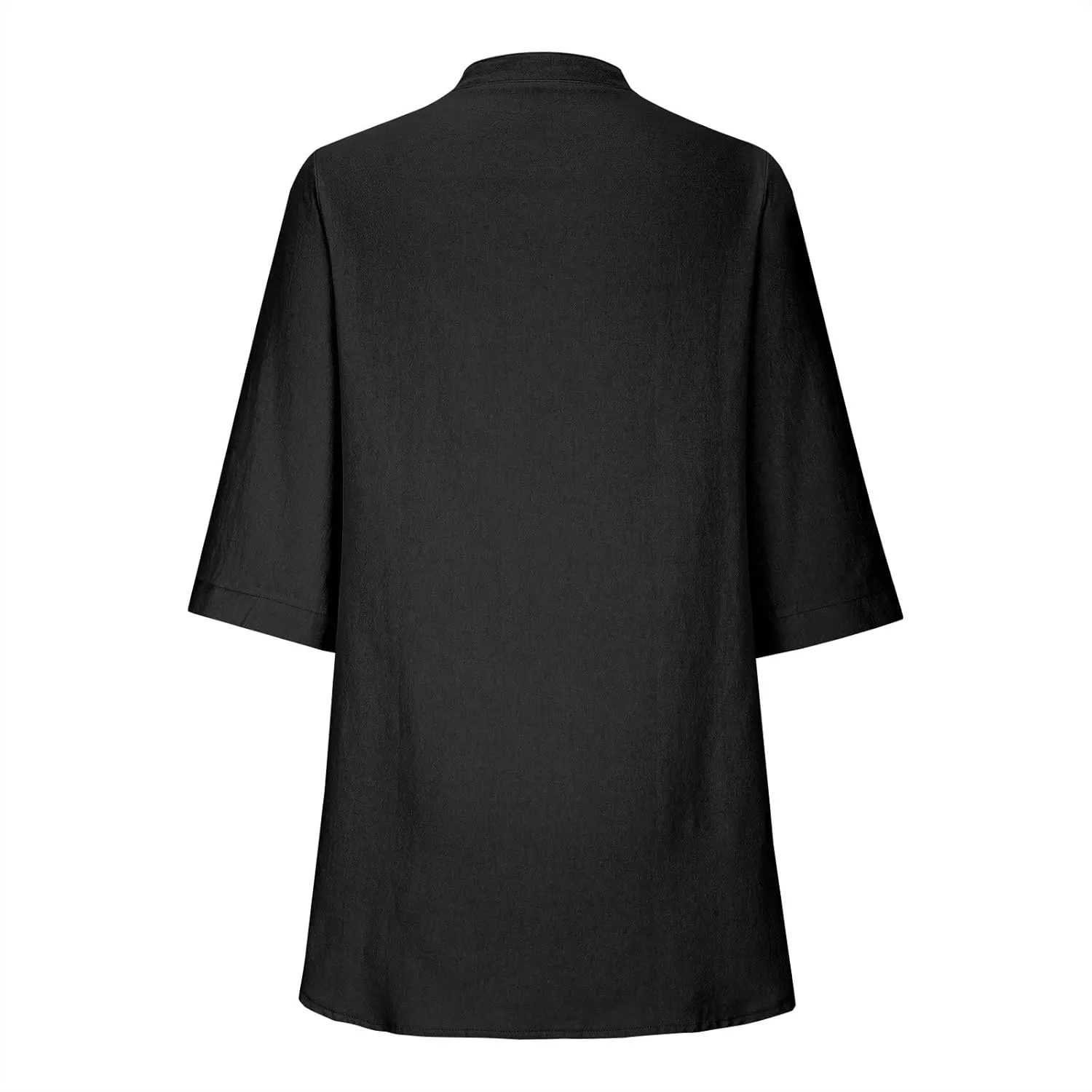 Cotton Linen Shirts for Women 2025 Buttons V Neck Long Sleeve Tops Summer Spring Tops Swimsuit Coverups Blouse Tees