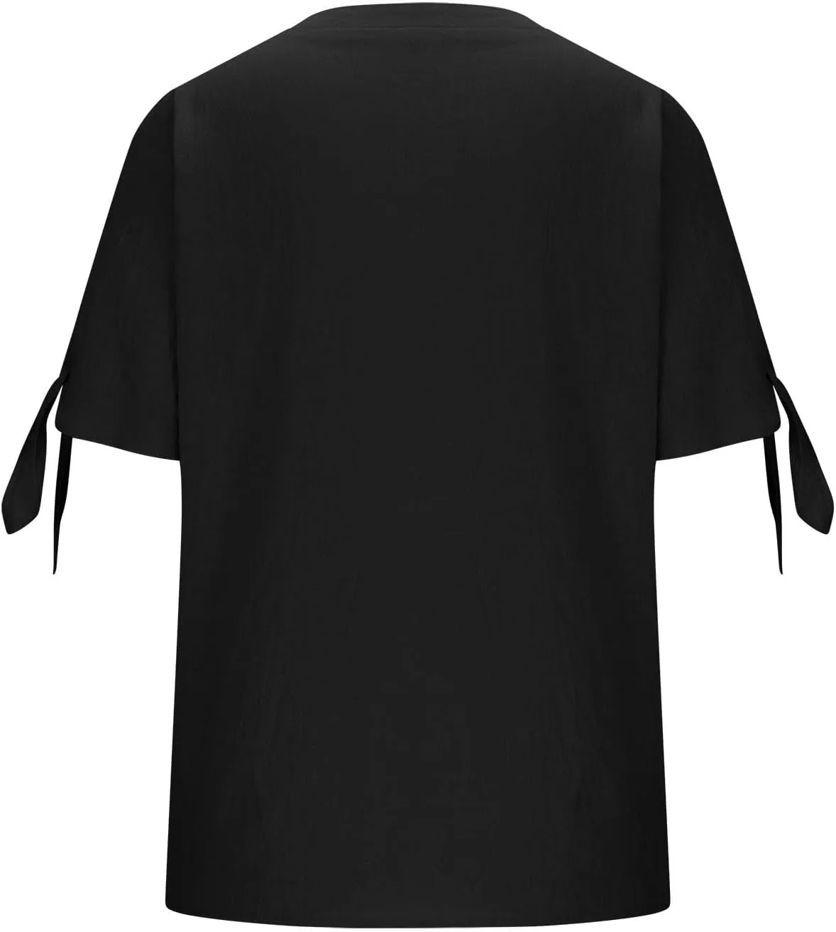 Cotton Linen Tops for Women 2025 Summer Henley V Neck Shirts Cutout Short Sleeve Tunic Gradient Floral Casual Tshirts