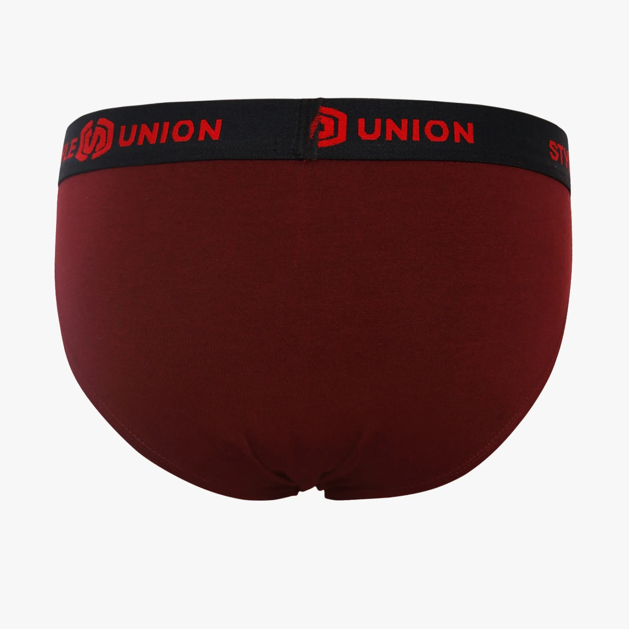 Cotton Maroon Mens Brief