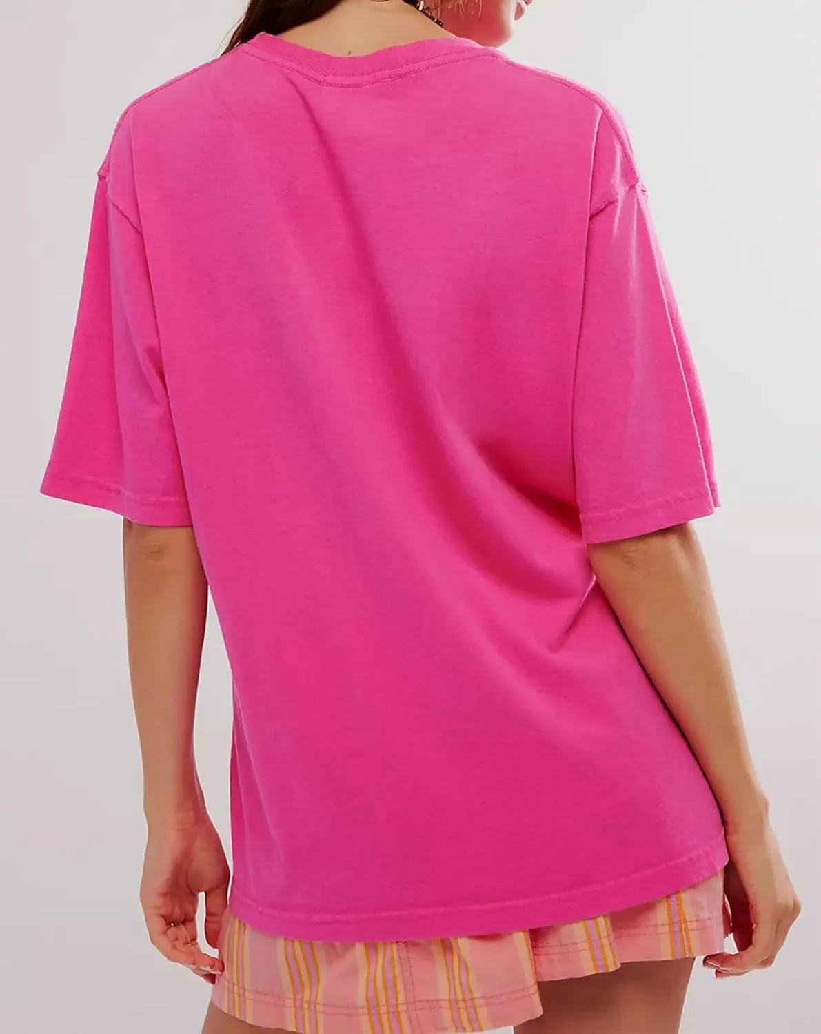 Cotton Oversized Hibiscus Tee Shirt for Women Floral Graphic Hawaiian T Shirts Casual Summer Vacation Loose Tops