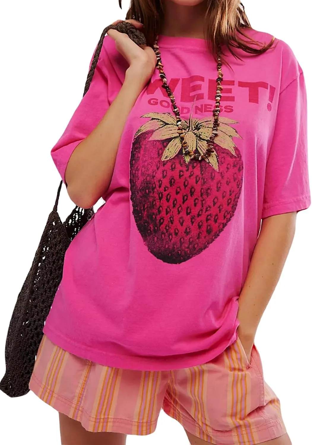 Cotton Oversized Hibiscus Tee Shirt for Women Floral Graphic Hawaiian T Shirts Casual Summer Vacation Loose Tops