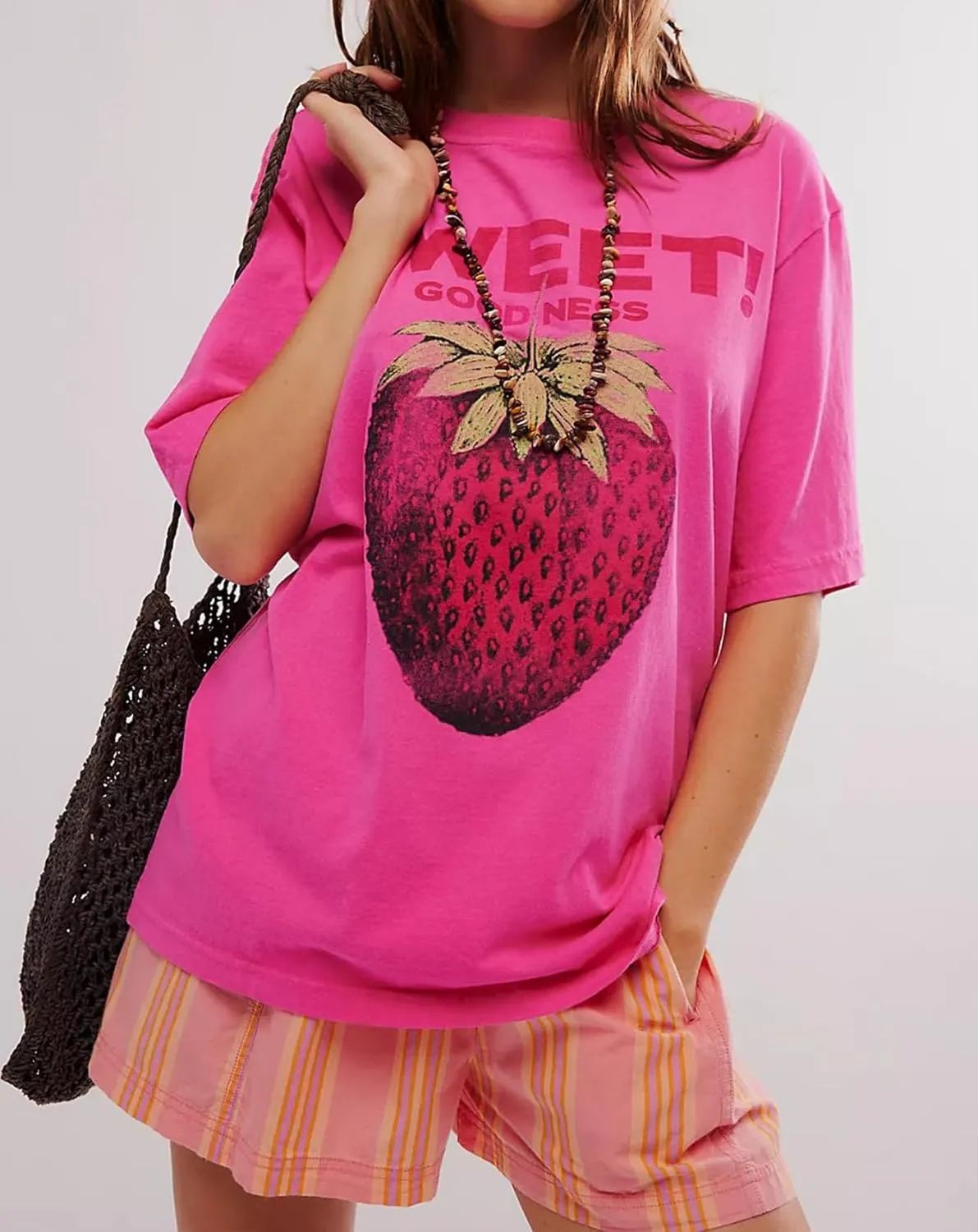 Cotton Oversized Hibiscus Tee Shirt for Women Floral Graphic Hawaiian T Shirts Casual Summer Vacation Loose Tops
