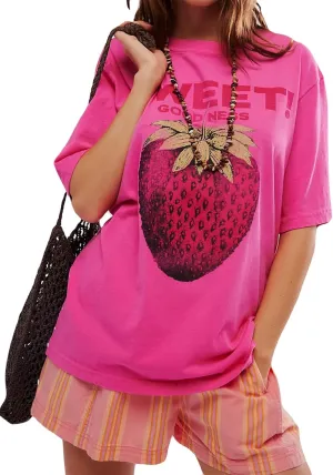 Cotton Oversized Hibiscus Tee Shirt for Women Floral Graphic Hawaiian T Shirts Casual Summer Vacation Loose Tops