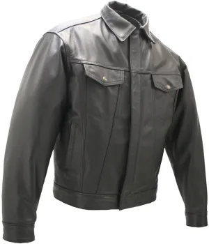 Cowhide Leather Trucker Jacket