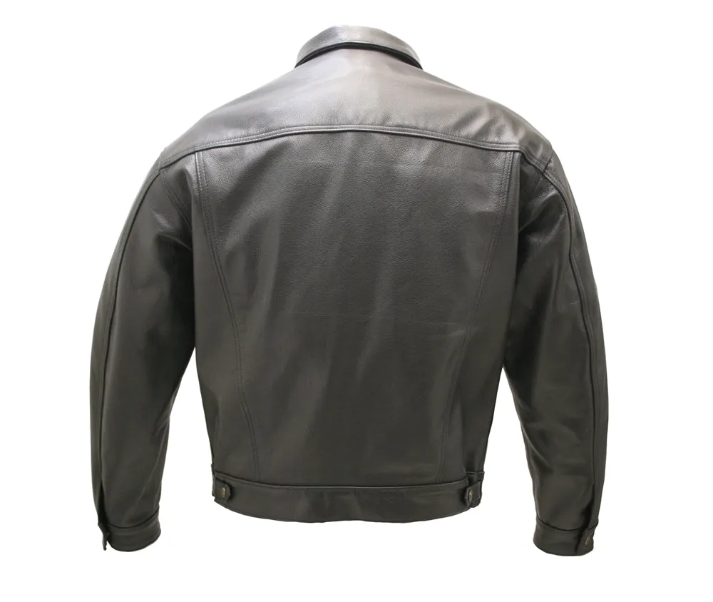 Cowhide Leather Trucker Jacket