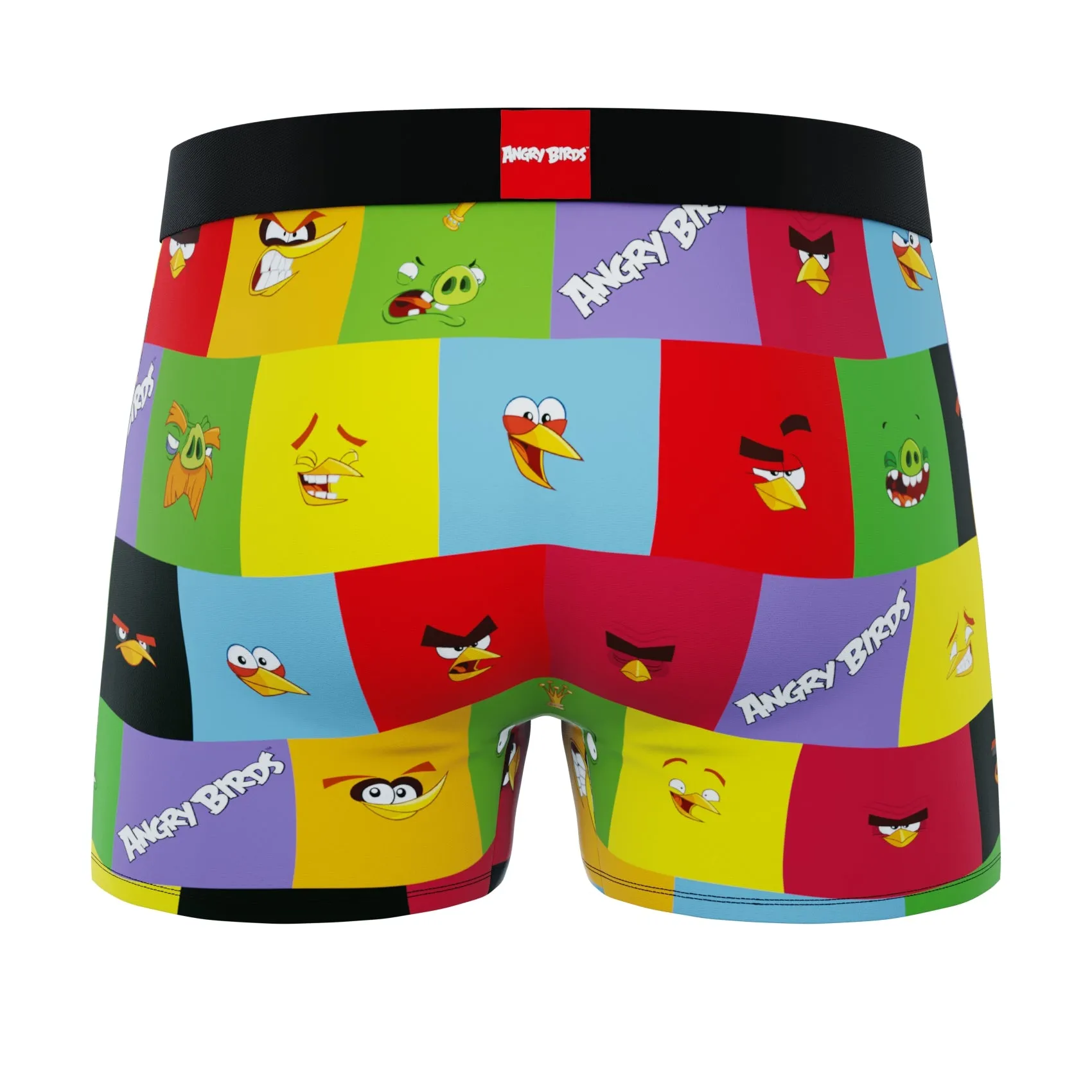 CRAZYBOXER Angry Birds Men's Boxer Briefs (2Pack)