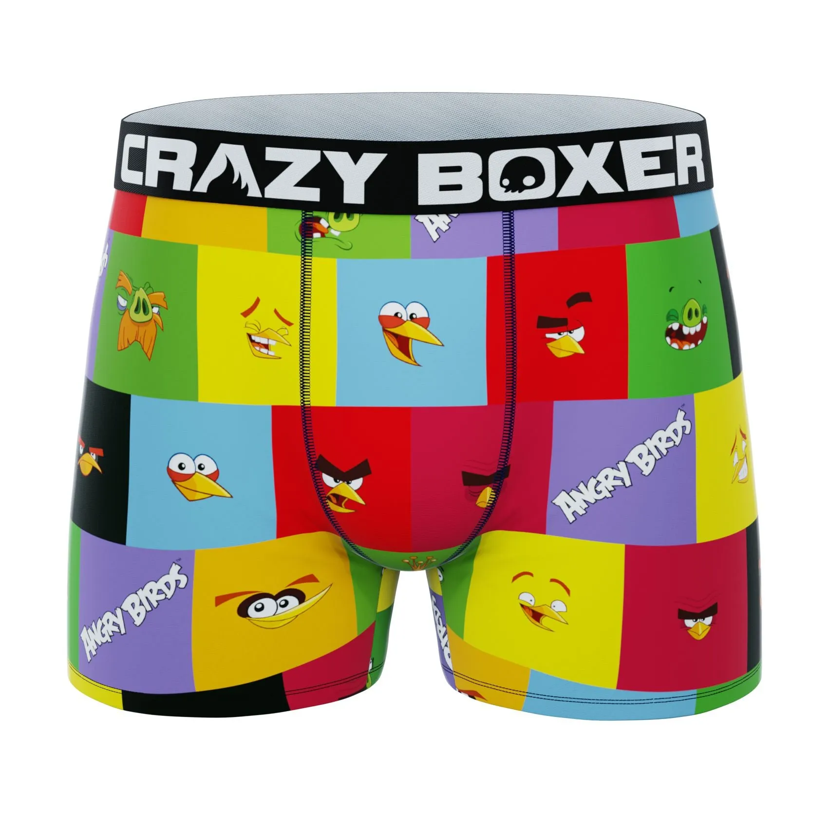 CRAZYBOXER Angry Birds Men's Boxer Briefs (2Pack)
