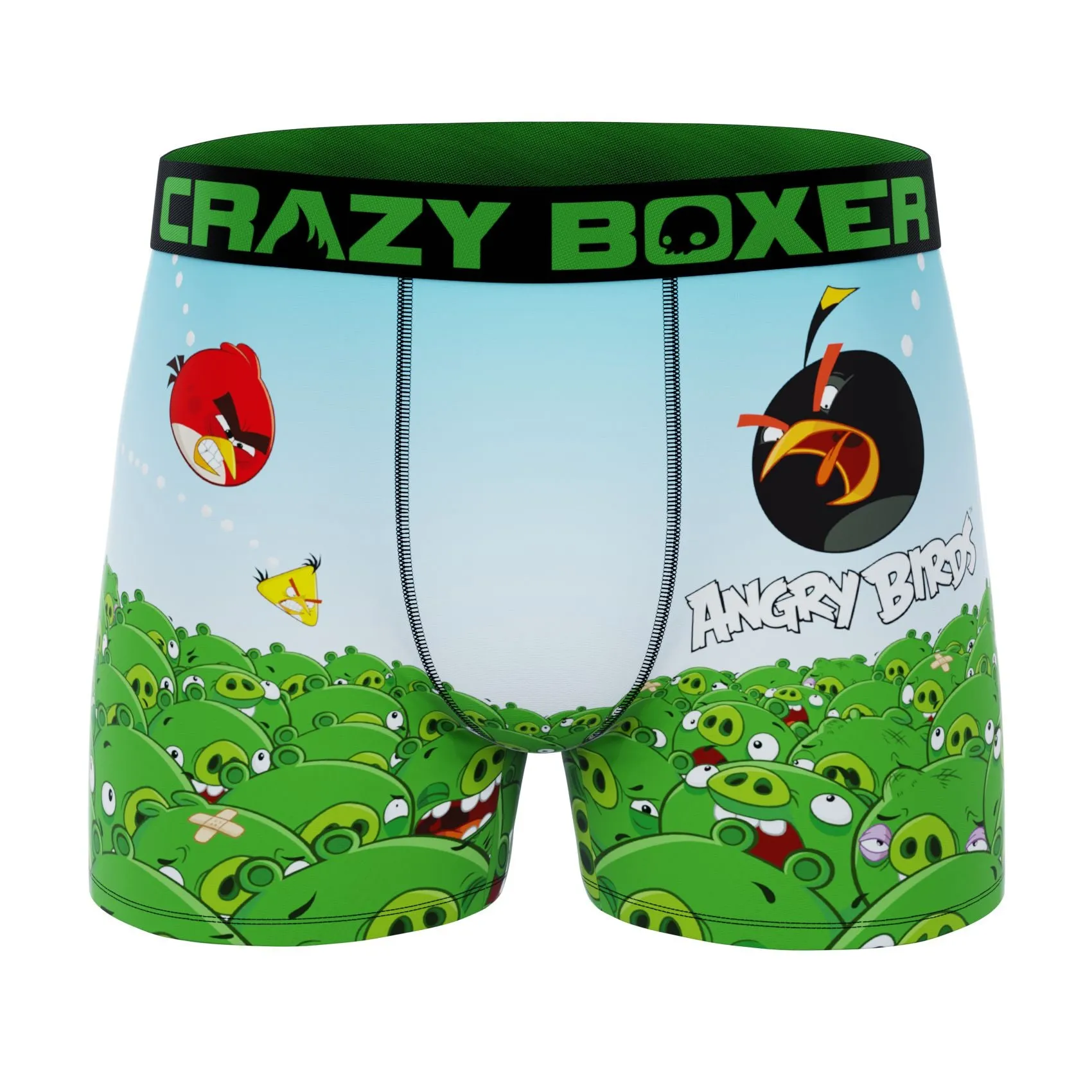 CRAZYBOXER Angry Birds Men's Boxer Briefs (2Pack)