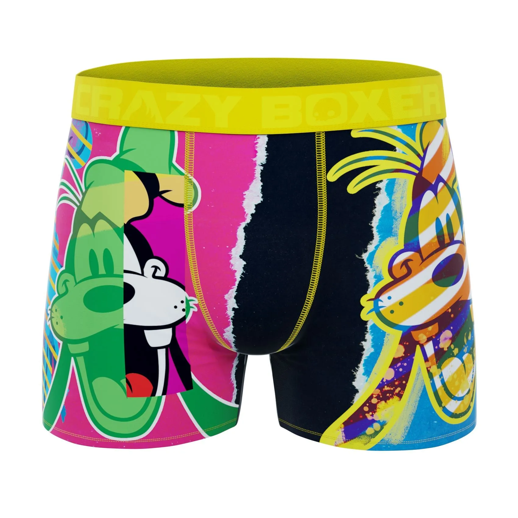 CRAZYBOXER Disney Goofy Pop Art Men's Boxer Briefs (2 pack)
