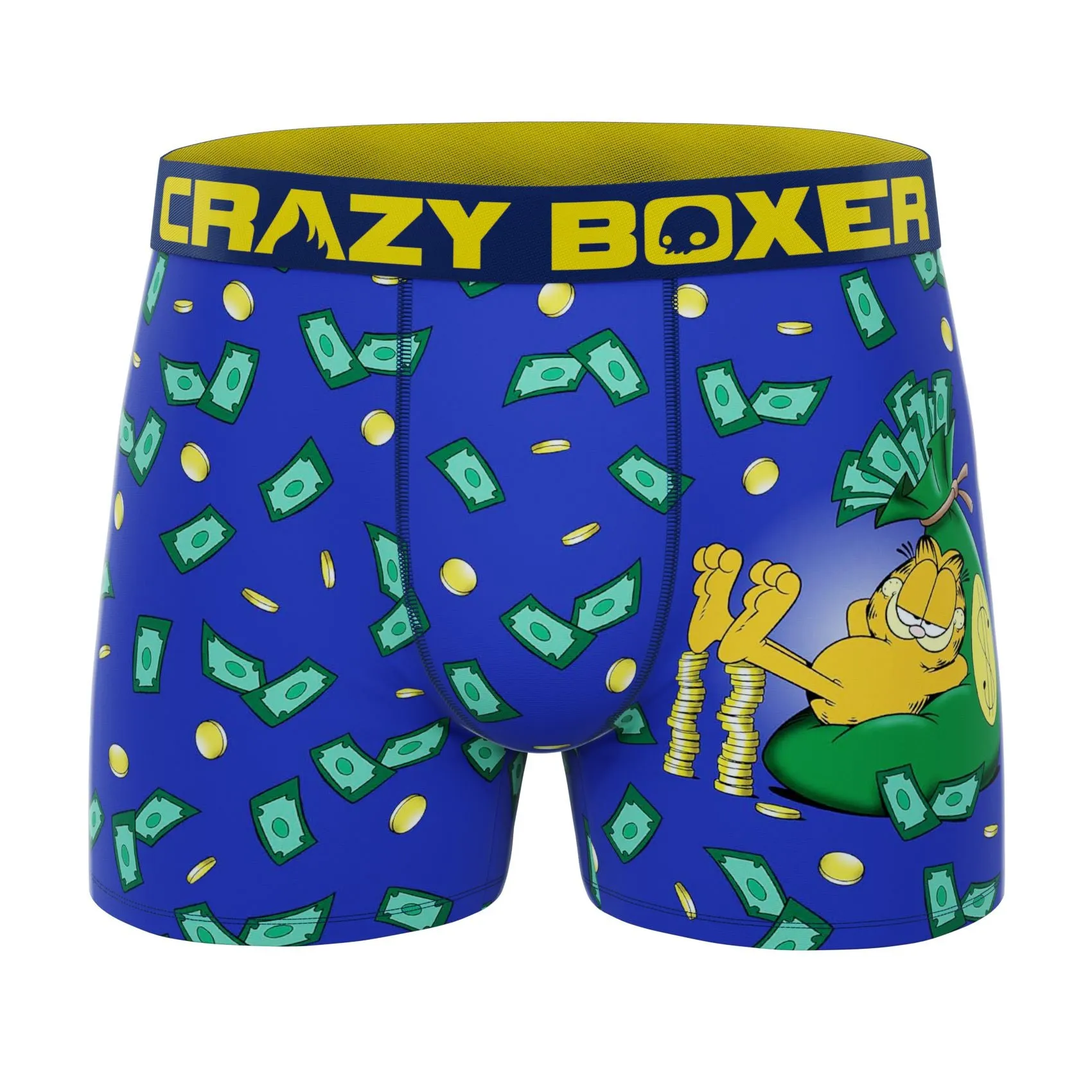 CRAZYBOXER Garfield Money Rain Men's Boxer Briefs (2 Pack)