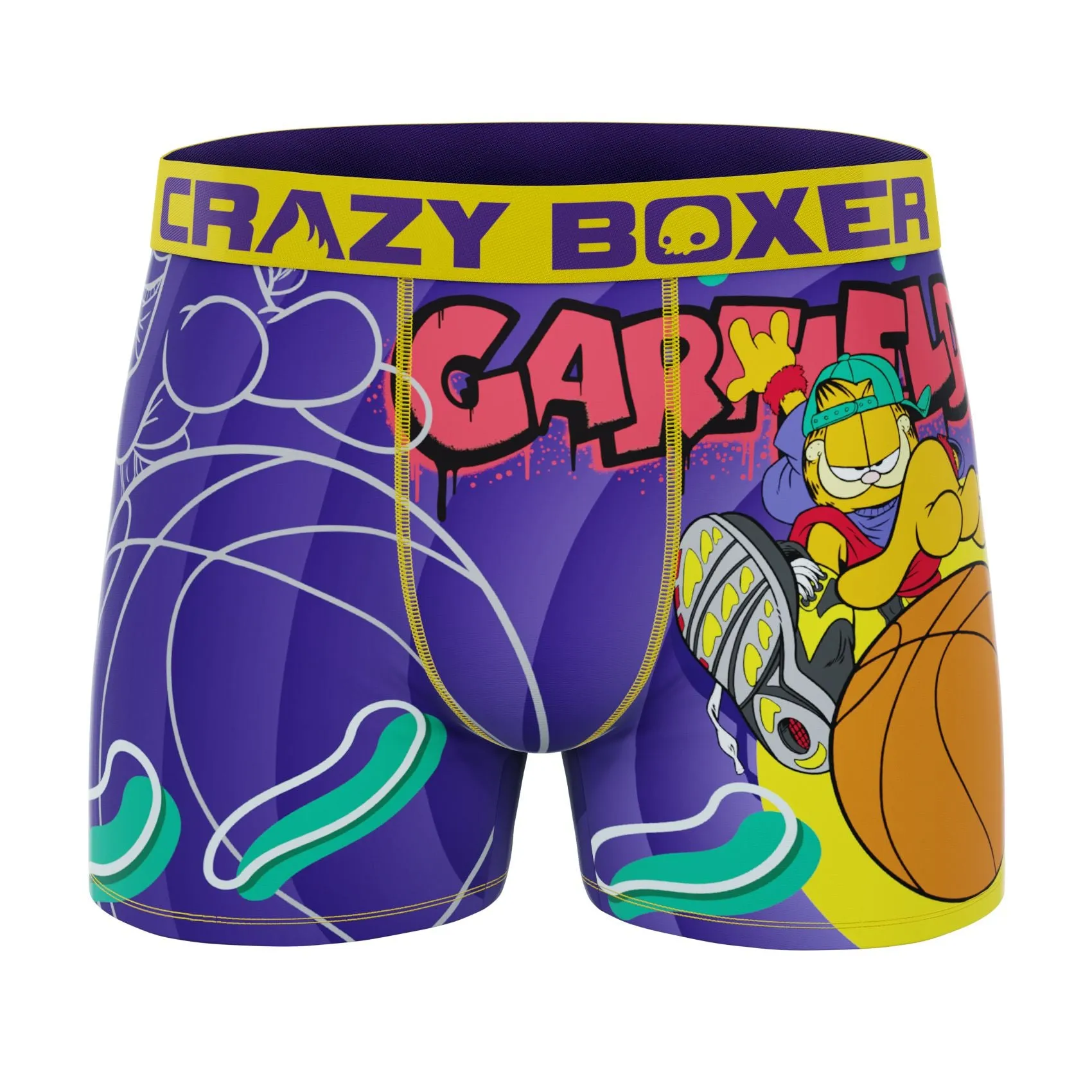 CRAZYBOXER Garfield Money Rain Men's Boxer Briefs (2 Pack)