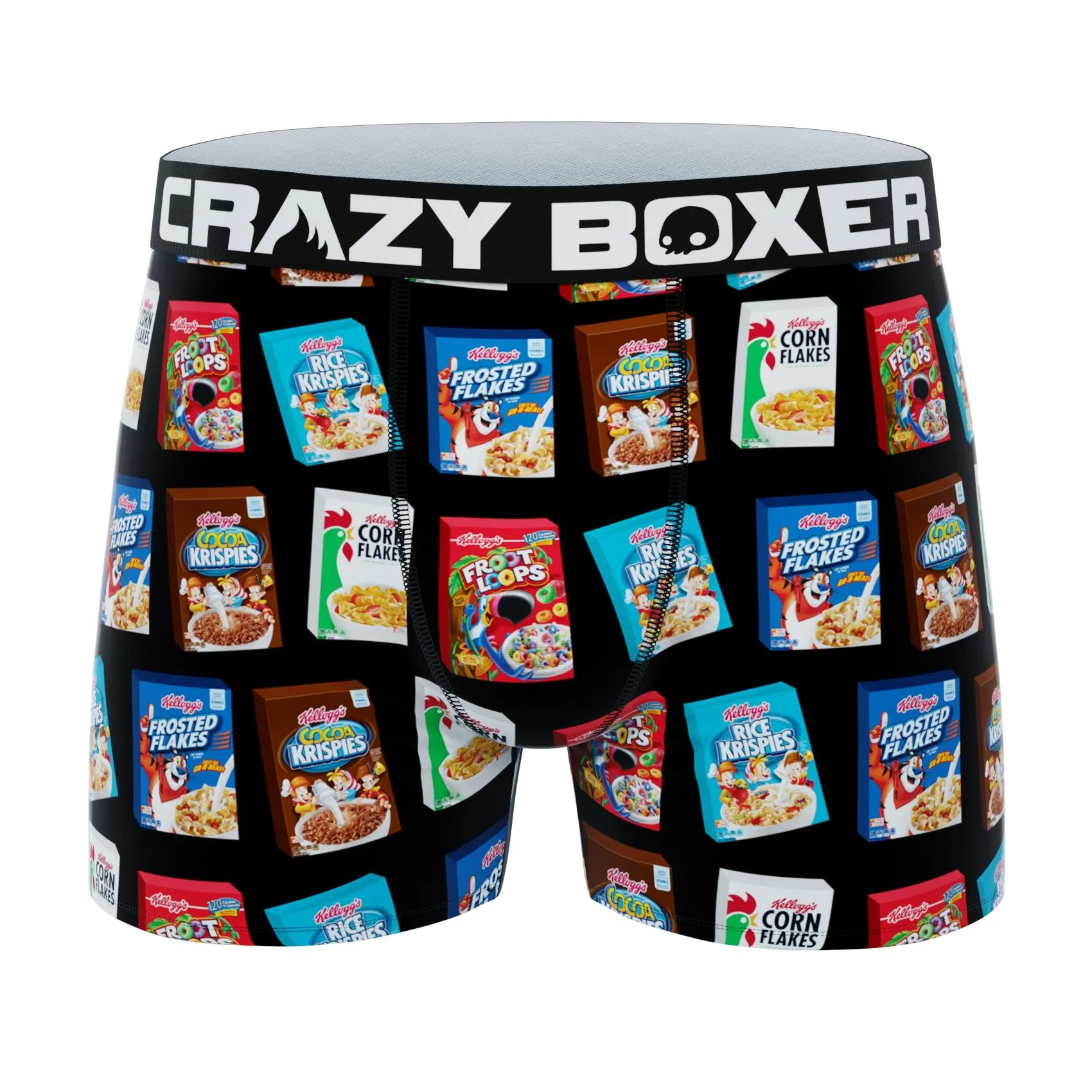 CRAZYBOXER Kellogg's Cereal Boxes Men's Boxer Briefs (3 pack)