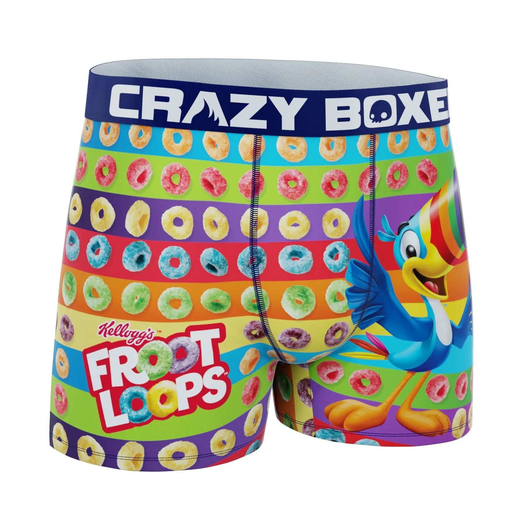 CRAZYBOXER Kellogg's Colorful Toucan Sam & Cereals Men's Boxer Briefs