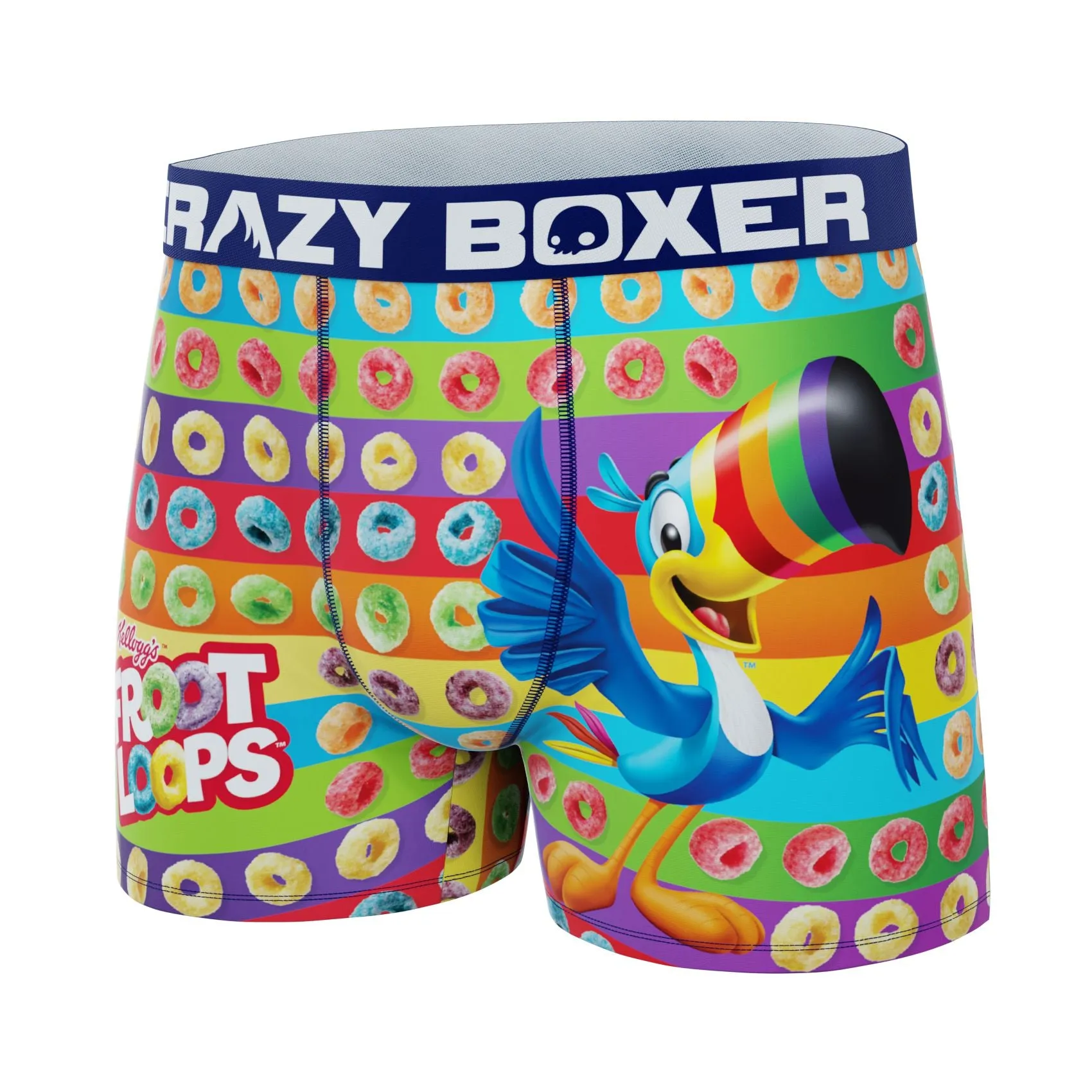 CRAZYBOXER Kellogg's Colorful Toucan Sam & Cereals Men's Boxer Briefs