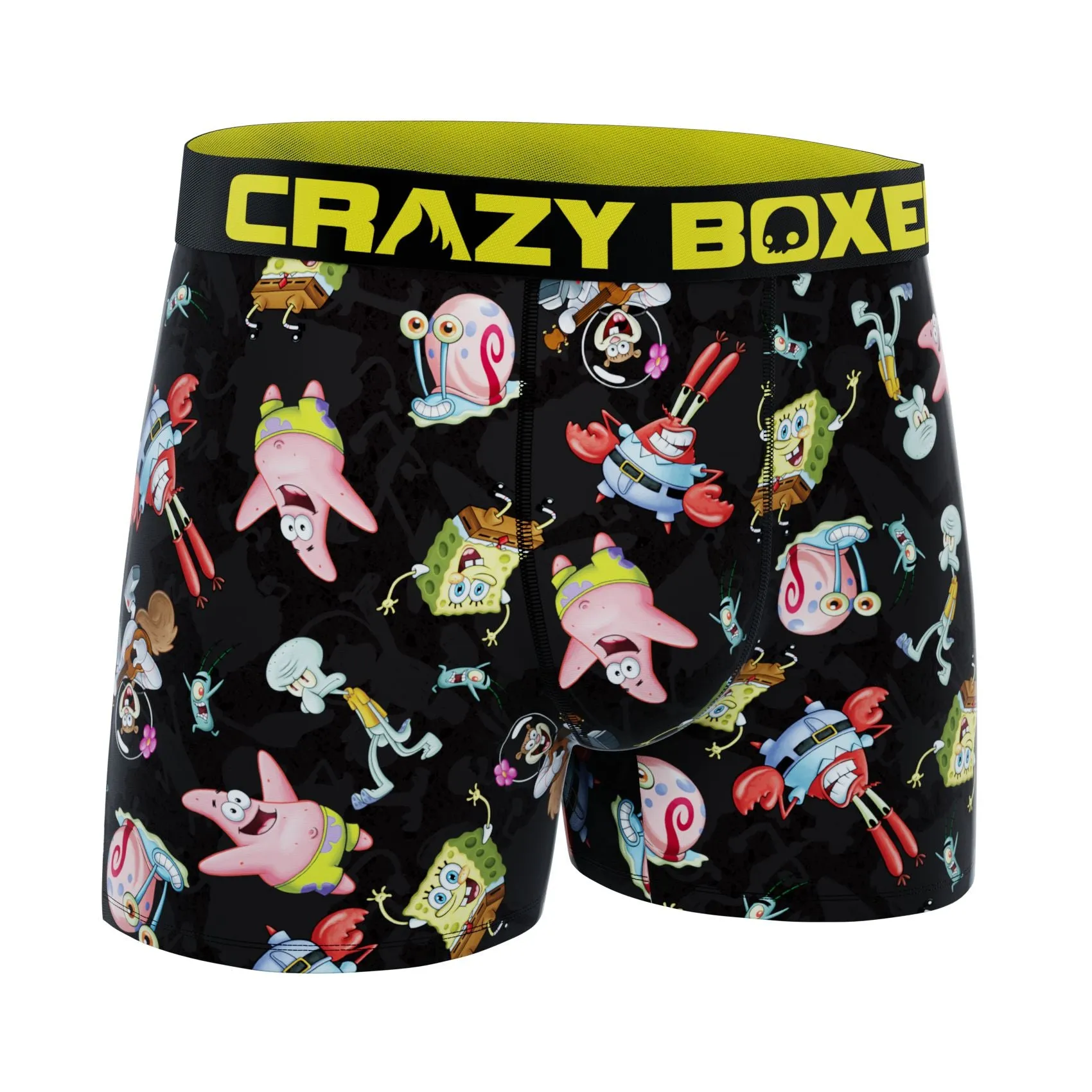 CRAZYBOXER Men's Spongebob All Stars Men's Boxer Briefs