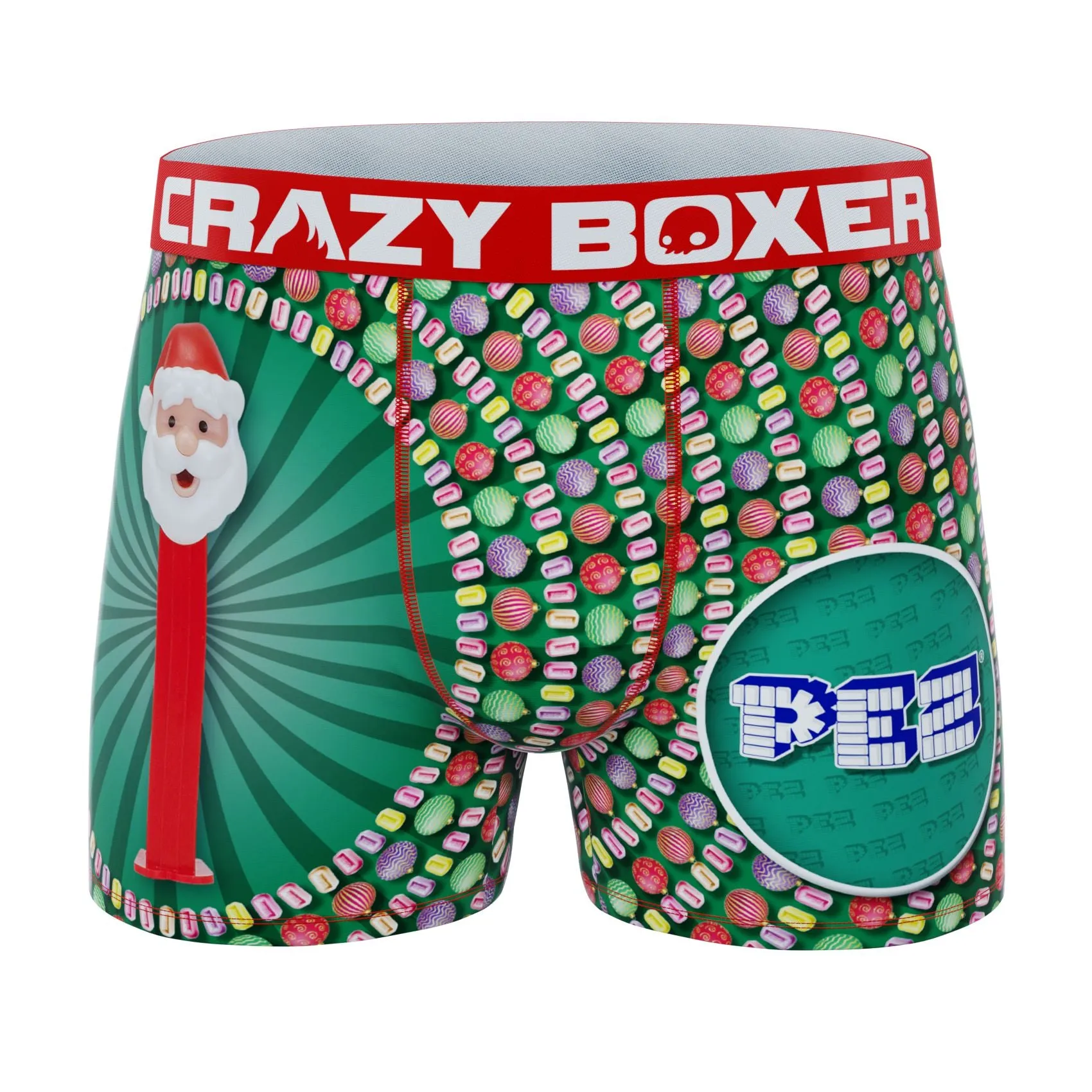 CRAZYBOXER PEZ Santa Men's Boxer Briefs (Creative Packaging)