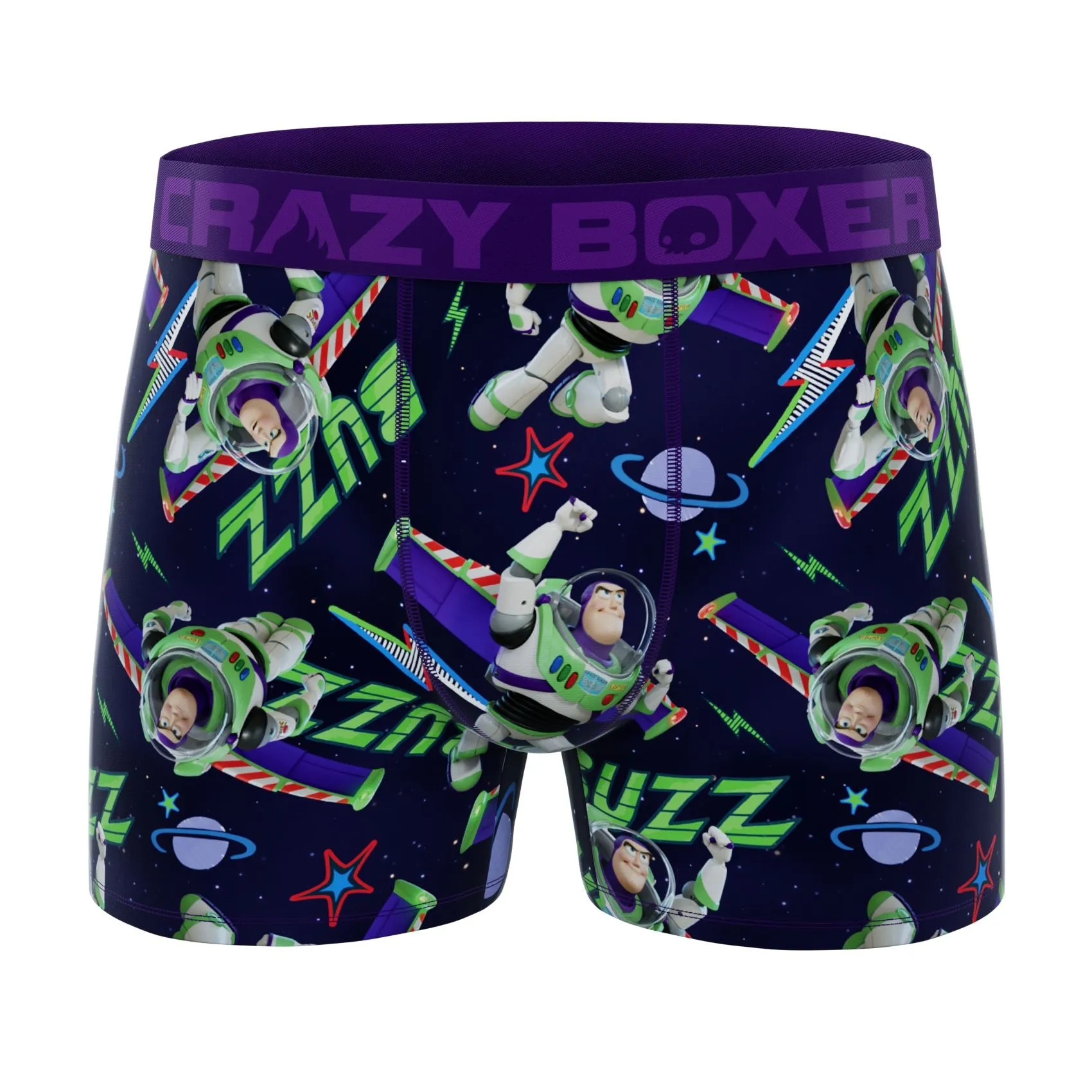 CRAZYBOXER Pixar Toy Story Buzz Men's Boxer Briefs (Creative Packaging)