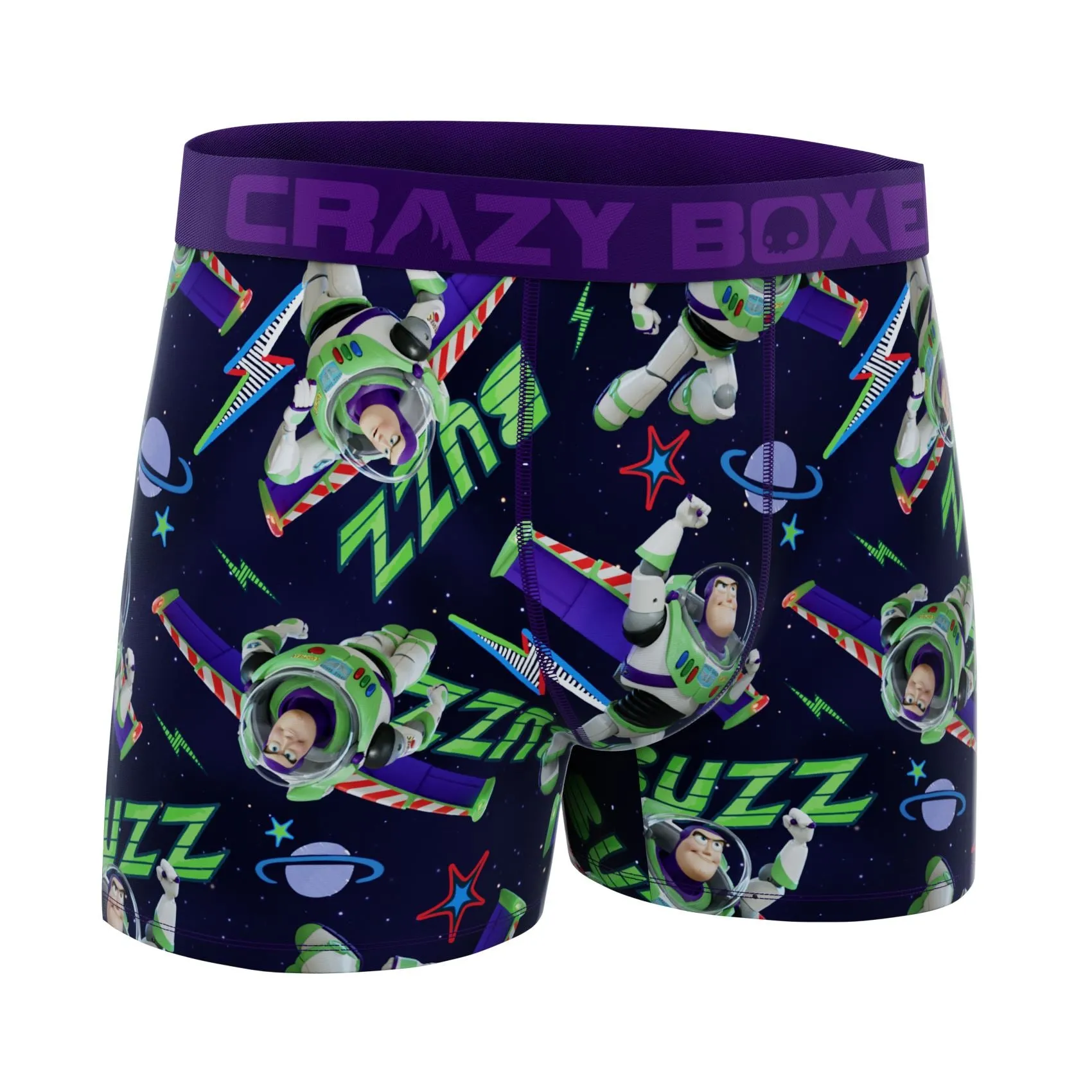 CRAZYBOXER Pixar Toy Story Buzz Men's Boxer Briefs (Creative Packaging)