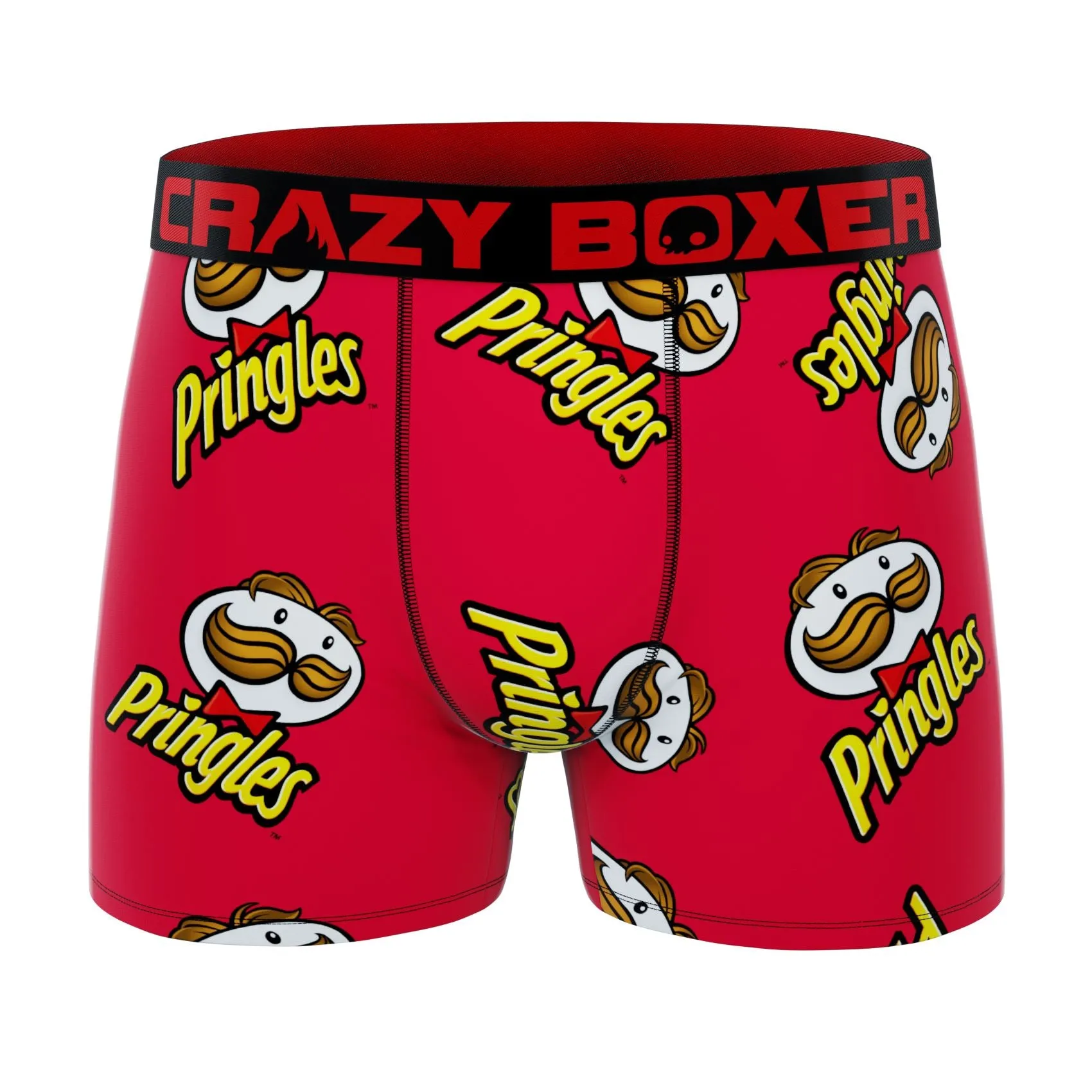 CRAZYBOXER Pringles Face Men's Boxer Briefs (3 Pack)