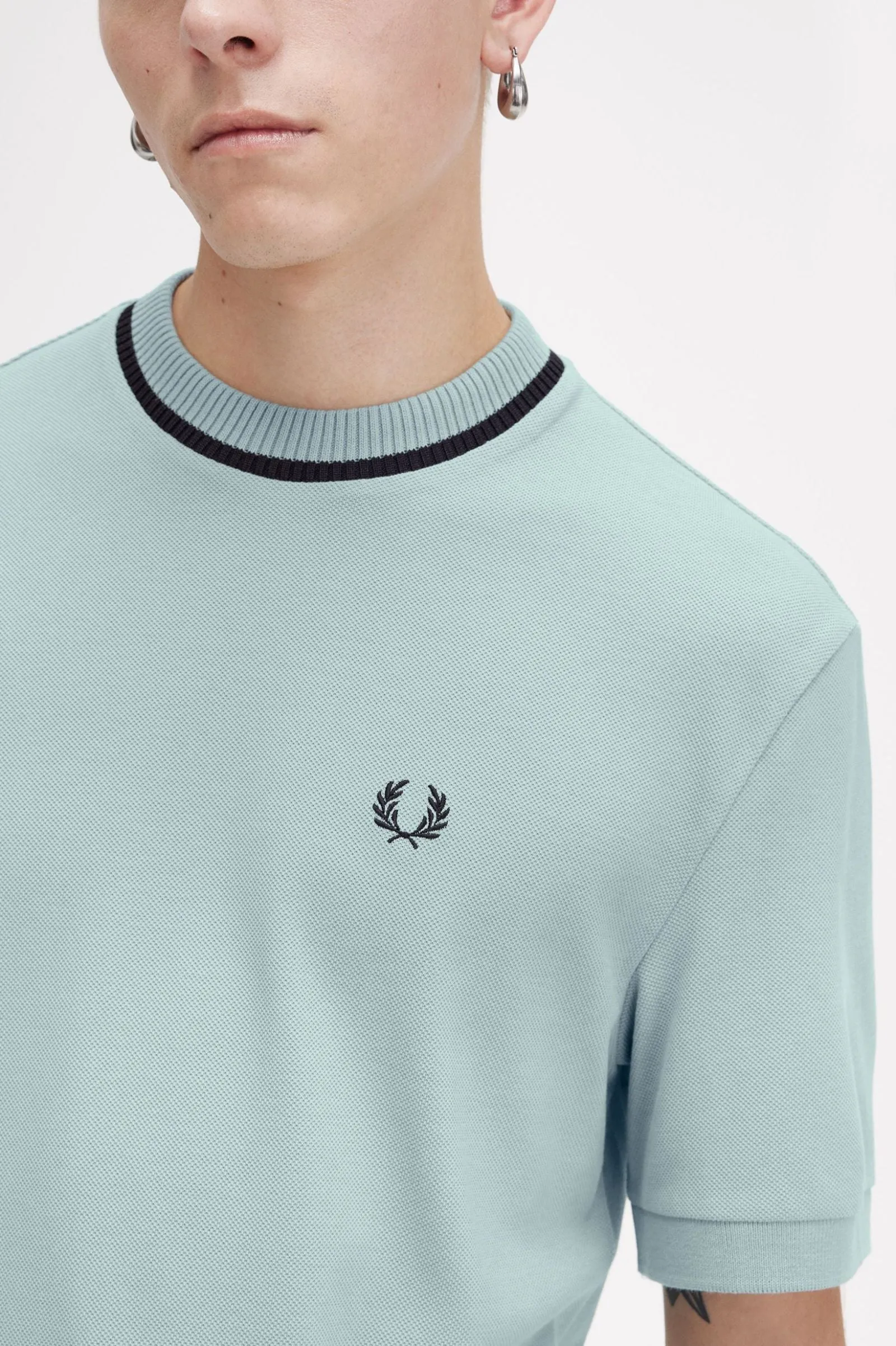 CREW NECK PIQUE T-SHIRT