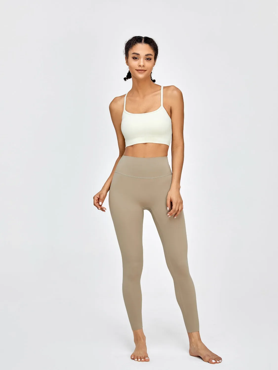 Crisscross Spaghetti Strap Active Bra