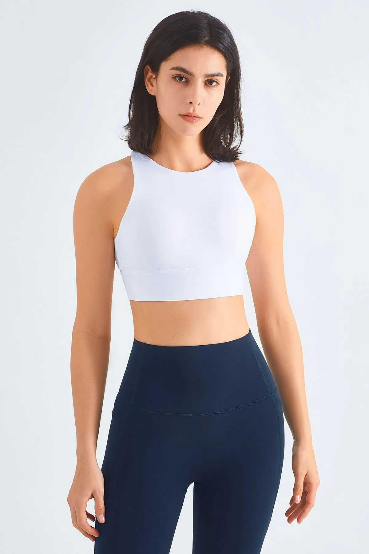 Crisscross Straps Sports Cami Bra